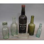 A collection of 19th century and later bottles to include Yorkshire Bottlers Association with