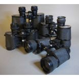 Tecnar by Swift binoculars, 16 x 50, No 76580; another pair, 8 x 40, No 820279; another pair,