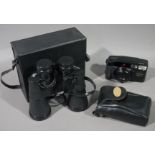 A pair of Mark Scheffel 20 x 50 binoculars and a Pentax zoom 90 auto focus camera (2)