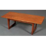 A teak coffee table c.