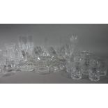 A quantity of decorative cut and other glassware