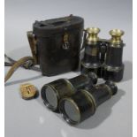 A pair of naval binoculars by Heath and Co Ltd,