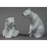 A pair of Lladro polar bears, 12.