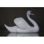 A Royal Copenhagan figure of a swan,