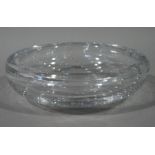 A Nordic bubble glass circular clear ash tray, 20cm diameter, c.