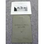 The Great Saxom Hall Estate Bury St Edmonds, West Suffolk, a Knight, Frank and Rutley,