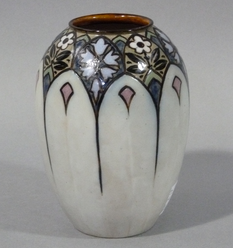 A Royal Doulton vase of baluster form,