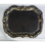 A large 19th century papier mache tray (at fault)