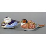 A Royal Crown Derby paperweight modelled as a pheasant,