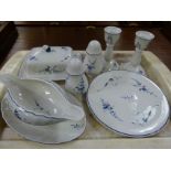 A small quantity of Villeroy and Boch Vieux Luxembourg items including pair of candlesticks,