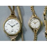 Two lady's wristwatches c.