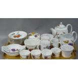 A quantity of Royal Worcester Evesham pattern oven to table ware