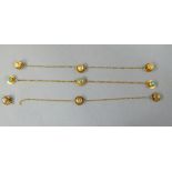 A collection of nine early 20th century collar studs all in 14ct gold variously set with small Old