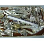A large quantity of kings pattern table cutlery;