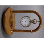 A late 19th century open faced American Watch Co pocket watch in a 10 year rolled gold case No 201A,