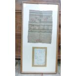 A George III sampler worked with verse,