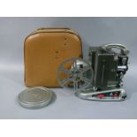 A vintage Paillard-Bolex projector, cased; together with other camera equipment,