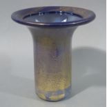 The Handmade Glass Company - Adam Aaronson 1997 - an art glass vase of graded purple and gilt