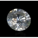 A loose diamond of brilliant cut, approximate clarity grade P3, approximate colour J-L,