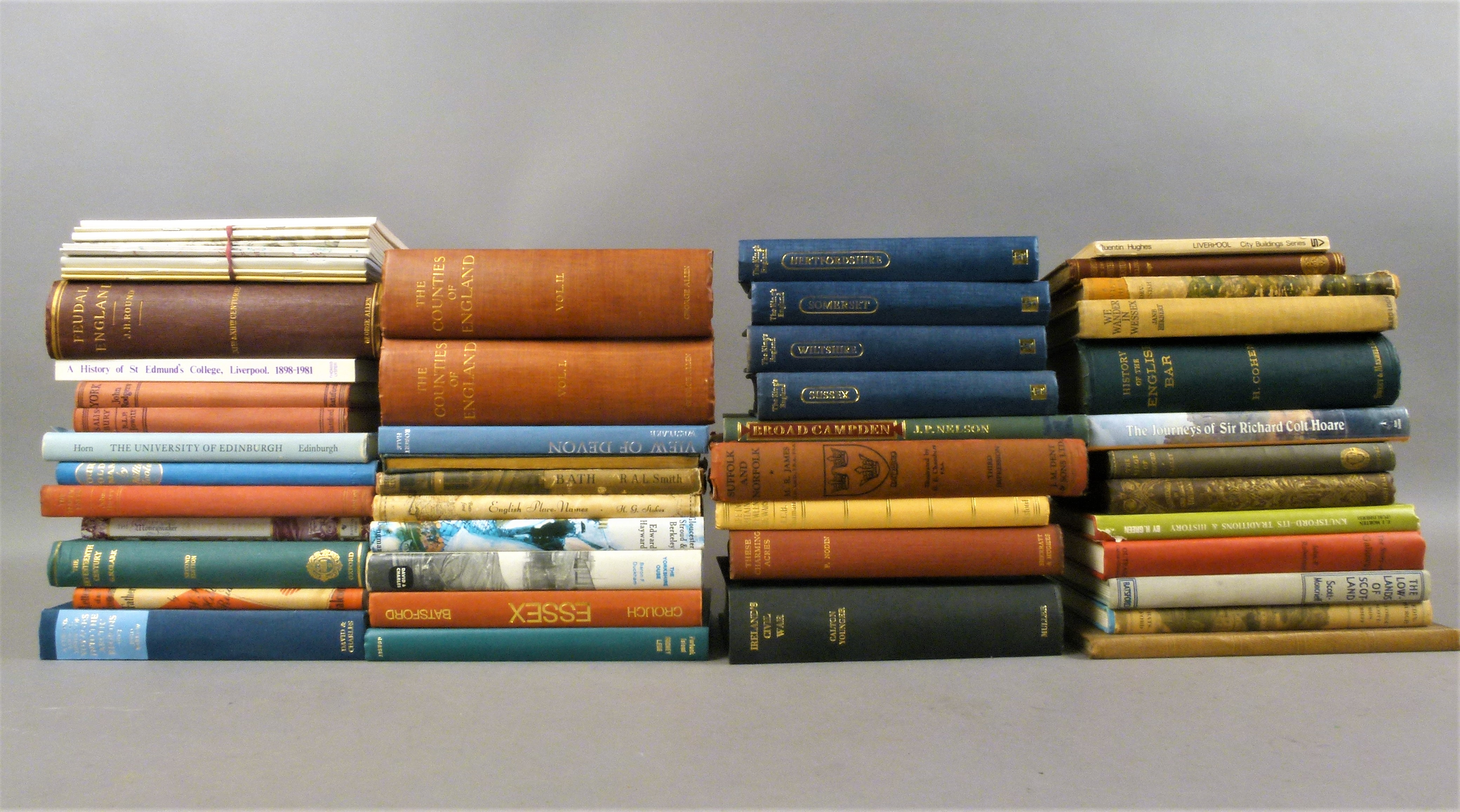 UK Topography and Natural History.- 43 vols of mixed UK topography and natural history, v.s., v.d.
