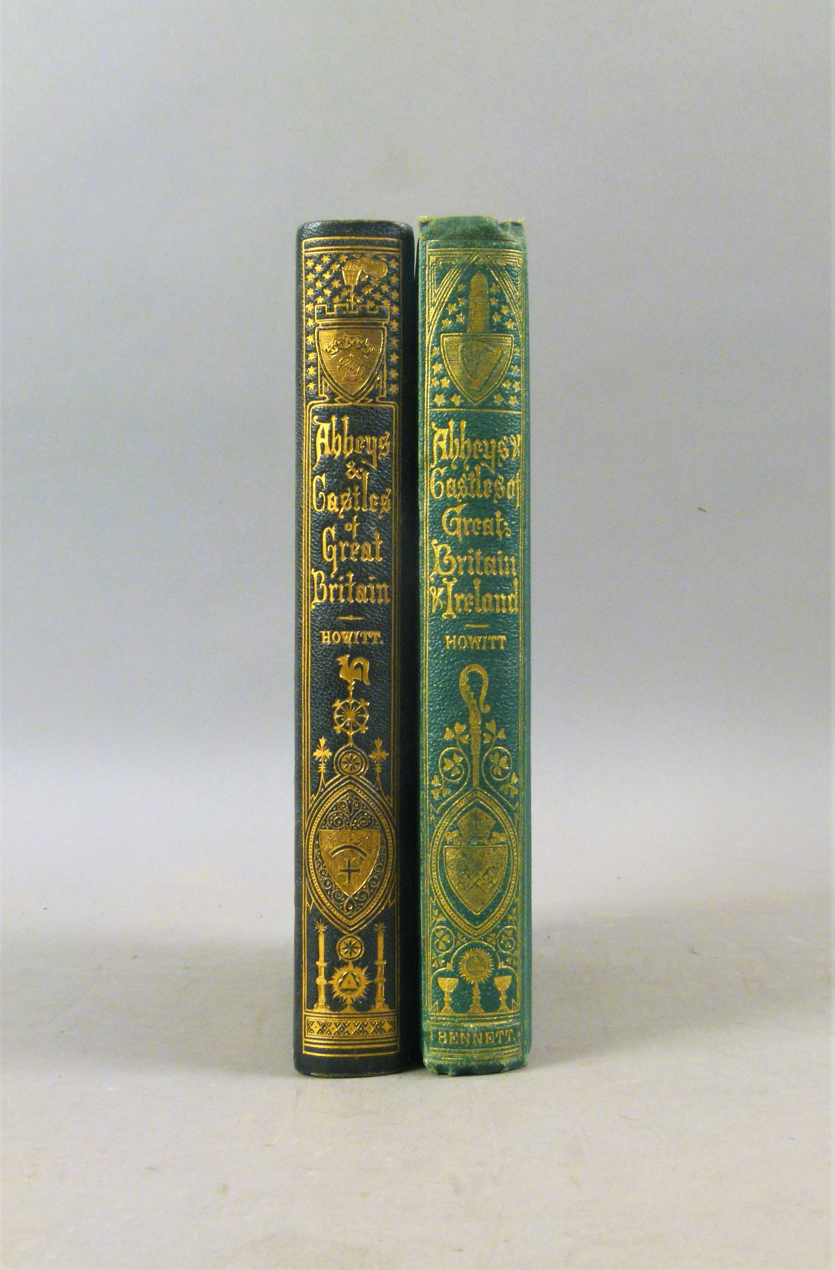 Howitt (William & Mary), RUINED ABBEYS AND CASTLES OF GREAT BRITAIN, First and Second Series, 2 vol.