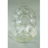 Festival of Britain 1951 - a circular clear glass bowl, the base inscribed: 'A Present From
