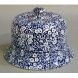 A Burleigh ware calico pattern cheese dish and cover, conventional design, transfer printed with