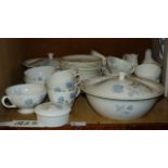 Wedgwood Ice Rose table ware, approximately 42 pieces