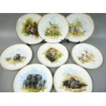 A set of eight David Shepherd Series limited edition wildlife plates, in original packaging