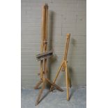 Two artists easels