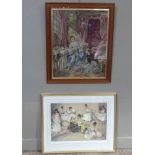 After Sir William Russell Flint, coloured print of females limited edition number 480 of 850,