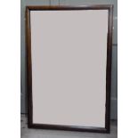 A mahogany framed mirror, rectangular