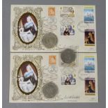 Victoria J H Crown 1889 plus J H Crown 1890 and O H Crown 1895 in first day covers