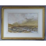James Orrock highlands scene, watercolour, signed lower left and dated 1895, 34cm x 51cm, framed