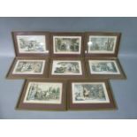 A set of eight Dr Syntax prints after Rowlandson