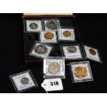 A Rare 1951 Proof Coin Set In Original Case, In Total Consisting Of Ten Coins