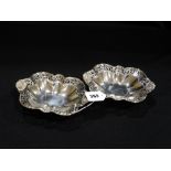 A Pair Of Pierced Silver Sweet Meat Dishes, Sheffield 1902, 290grm