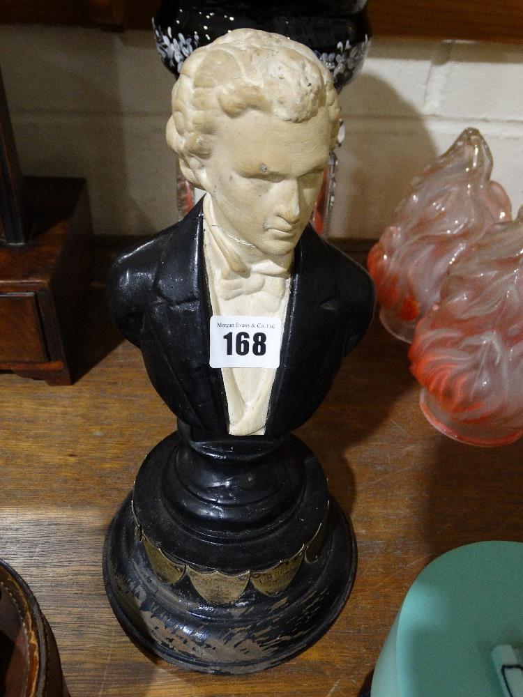 A Plaster Composer Bust On A Presentation Plinth (AF)