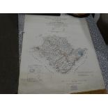 A Circa 1899 Diagram Of Anglesey Map, Unframed