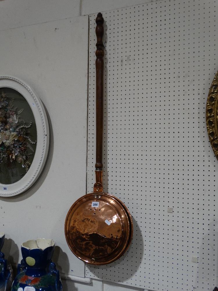 An Antique Copper Warming Pan