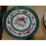 A Possibly Limoges China Circular Floral Decorated Serving Plate, 13" Dia