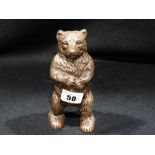 A Cast Metal Grizzly Bear Money Box