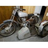 A Circa 1950s Ariel Trials Motorcycle & Sidecar In Need Of Full Restoration