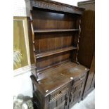 A Polished Oak Cottage Style Dresser