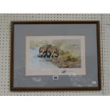 A Limited Edition Print By David Shepherd, Titled "African Babies" Signed & No In Pencil