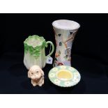 A Sylvac Pottery Celery Vase Etc (4)