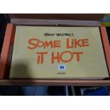 A Boxed Marilyn Monroe Collectors Book, Titled Billy Wilders, "Some Like It Hot"