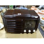 A Brown Bakelite Encased Raymond Electric Radio