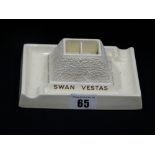 A Mintons Advertising Ashtray For Swan Vestas