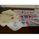 Three Collectable Commemorative Handkerchiefs Including The 1935 Jubilee